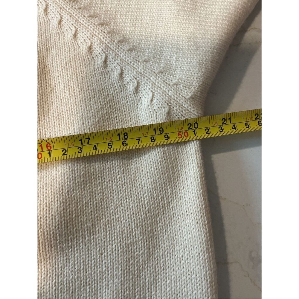 Susan Bristol Vintage Lambswool Embroidered Sweater Sz 40 Removal Collar - Picture 6 of 8